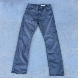 Wrangler 30x32 Straight Fit Men's Gray Casual Jeans